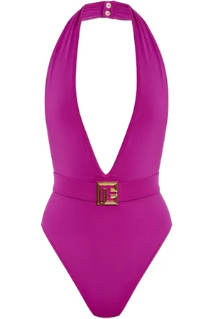 Balmain Traje de baño con cinturón