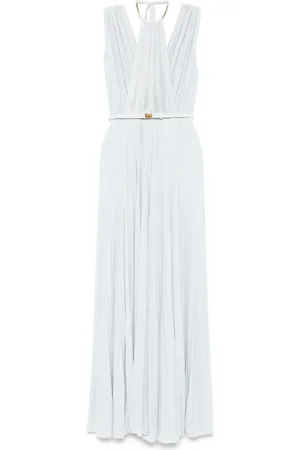 Elisabetta Franchi Vestido largo con pliegues