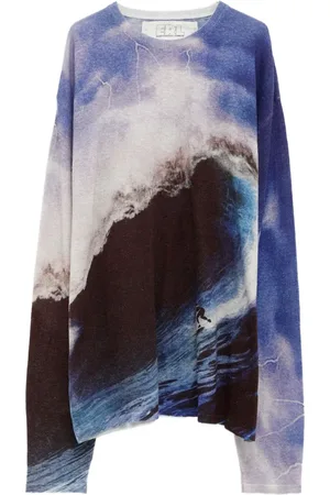 ERL Suéter con ondas en jacquard