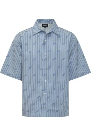 GCDS Camisa con rayas estampadas