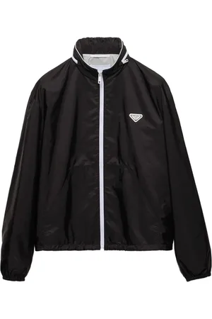 Prada Chamarra con logo triangular