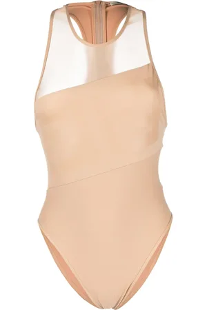Fendi Traje de baño con panel transparente
