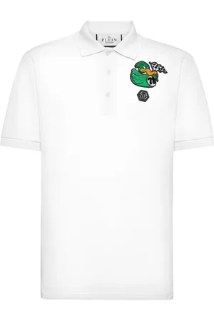 Philipp Plein Playera tipo polo Duck