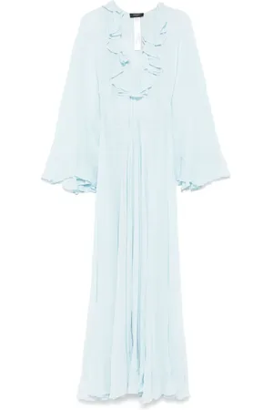 Twin-Set Vestido largo con detalle de volantes