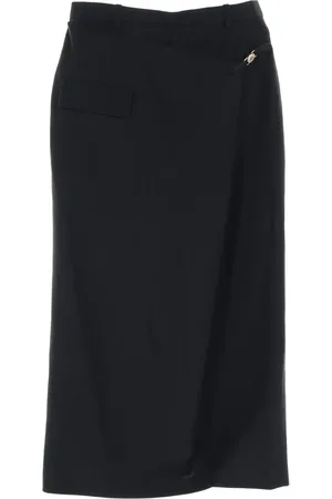 Hermès Falda midi con diseño cruzado 2010