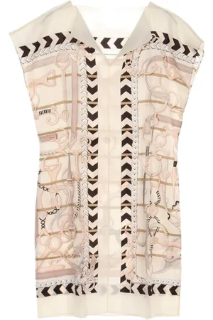 Hermès Vestido corto de seda 2010