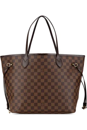 LOUIS VUITTON 2010 Damier Ebene Neverfull MM tote bag