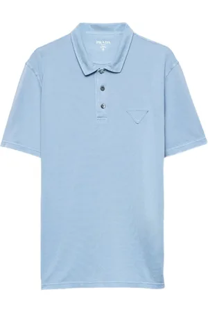 Prada Playera tipo polo con parche triangular