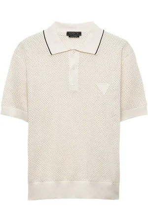 Prada Playera tipo polo de tejido flojo