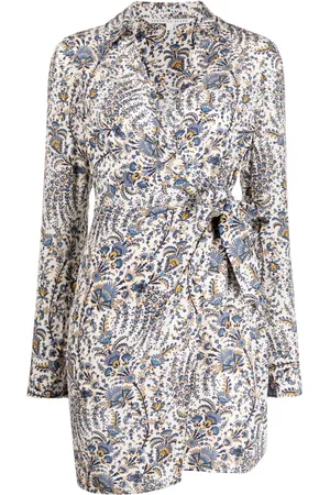 VERONICA BEARD Vestido cruzado con motivo abstracto