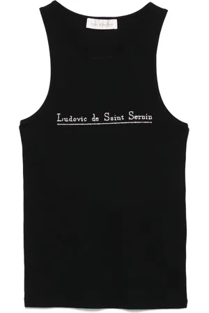 Ludovic De Saint Sernin Camiseta con logo de cristal