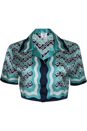 Casablanca Camisa Monogram Wave