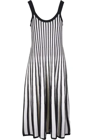 ZIMMERMANN Vestido midi con rayas estampadas