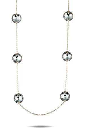 Swarovski Collar Globe Strandage en oro amarillo de 14kt con cristal