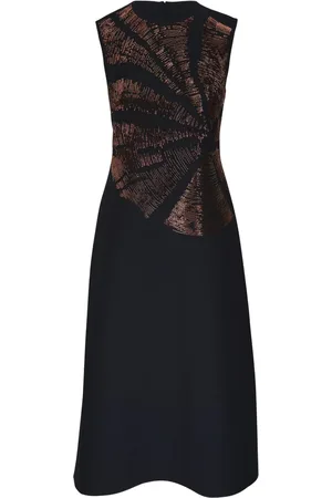 Lafayette 148 Vestido midi bordado