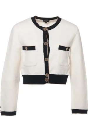 CHANEL Cárdigan con ribete en contraste
