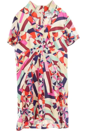 CHANEL Vestido corto de seda 1986-1988