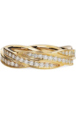 David Yurman Anillo de banda DY Helios en oro amarillo de 18kt de 6mm