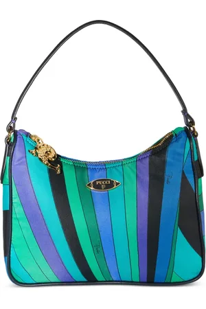 Puccini Bolsa de hombro capitonada con motivo de rayas