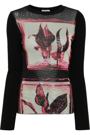 Jean Paul Gaultier Suéter con estampado floral