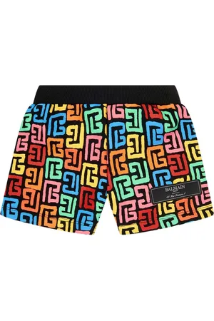 Balmain Bermudas con monograma estampado