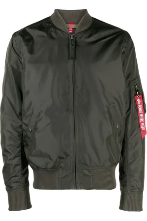 Alpha Industries Chamarra bomber con cierre