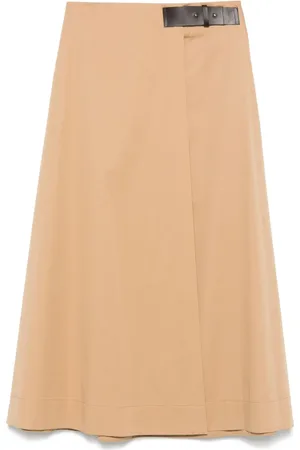 LORENA ANTONIAZZI Falda midi con diseño acampanado