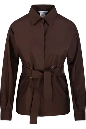 Max Mara Sobrecamisa Juglas con cinturón