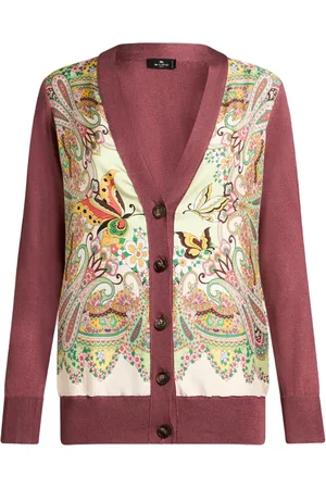 Etro Cárdigan con motivo de mariposa
