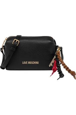 Moschino Bolsa crossbody con letras del logo