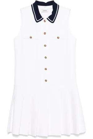 Sandro Vestido corto con diseño plisado