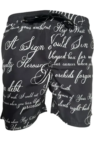 KSUBI Shorts con texto estampado