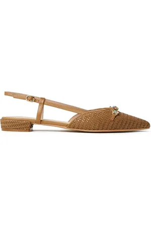 Twin-Set Flats entretejidos con tira trasera