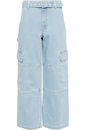 Maison Kitsuné Jeans utility con cinturón