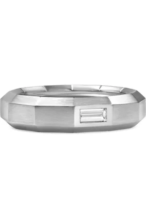 David Yurman Anillo Faceted en oro blanco de 18kt con diamantes de 6mm