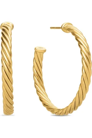 David Yurman Arracadas Cablespira en oro amarillo de 18kt