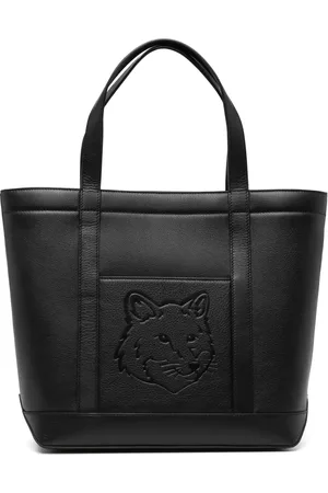 Maison Kitsuné Tote mediana con cabeza de zorro
