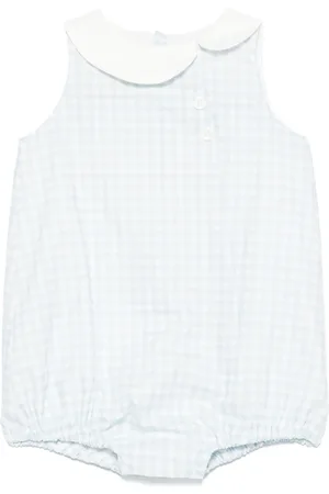 LA STUPENDERIA Romper con motivo de cuadros gingham