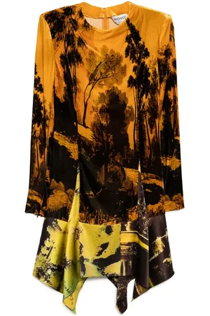 MONSE Vestido con estampado gráfico