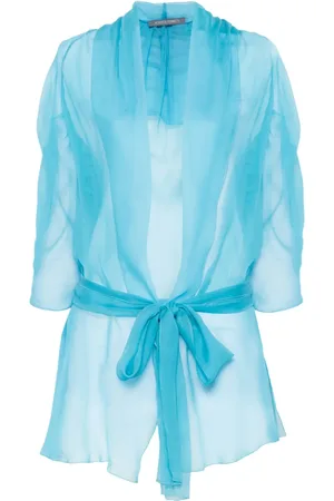 Alberta Ferretti Chamarra de seda