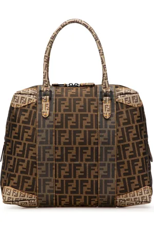 Fendi 2000-2024 Large Zucca Canvas Mixed Media tote bag