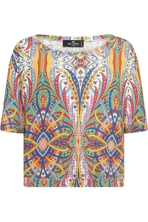 Etro Playera con estampado de cachemira