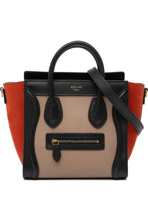 Céline Bolsa satchel de viaje Nano de piel tricolor 2018