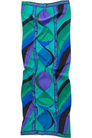 Puccini Mascada de seda con estampado abstracto
