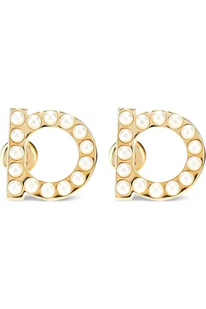 Salvatore Ferragamo Aretes Gancini con apliques