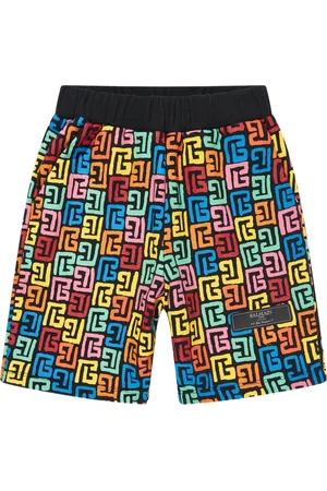 Balmain Bermudas con monograma estampado
