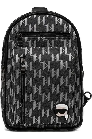 Karl Lagerfeld Mochila con logo estampado