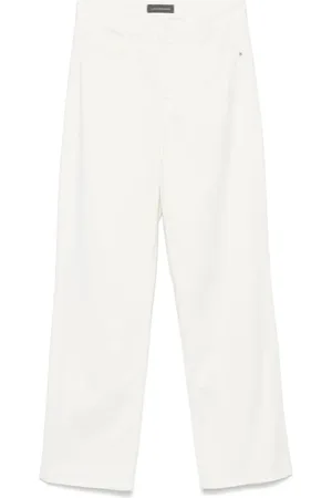 LORENA ANTONIAZZI Pantalones con parche del logo