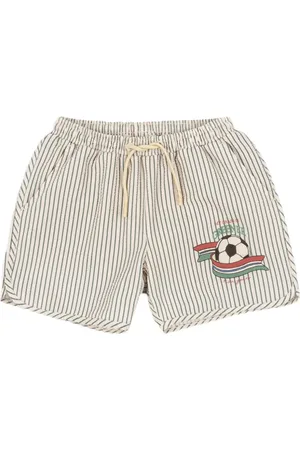 Konges Sløjd Shorts de playa con rayas estampadas
