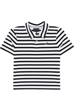 AGNÈS B. Playera tipo polo con rayas